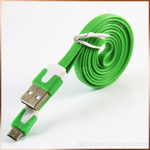 1M Android Phone Charge Sync Cable 5 Pin Micro USB Charger cable Flat